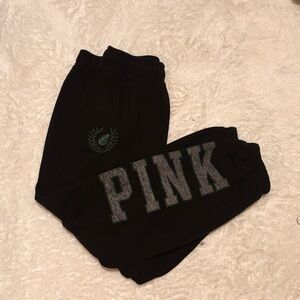 PINK Victoria's Secret Black Joggers
